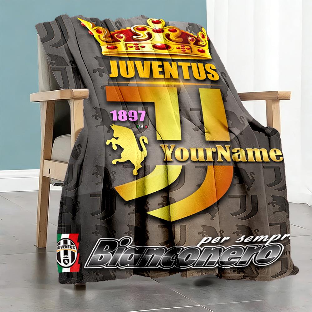 Juventus Personalized Text Blanket Gift Personalized Blanket Warmthful Decor Versatile for Living Room Home Decor Sofa Bedding for All Occasions