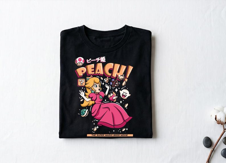 Super Mario Bros Shirt Princess Peach Super Mario Movie Shirt, Super Mario Gifts Shirt, Super Mario Merch Shirt 120