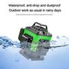8/12/16 Line Green Laser Level High Precision Infrared Automatic Leveling Instrument Waterproof  Multifunction Measuring Tool Green