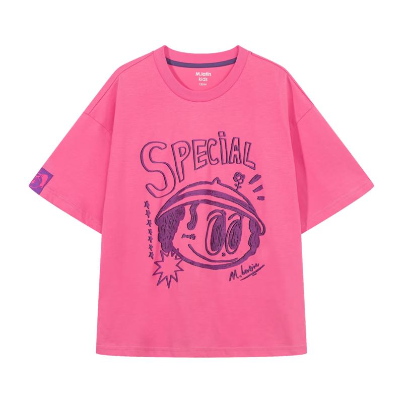 M.Latin 2024 Summer Girls  Cooling Short-Sleeve T-Shirt 120cm