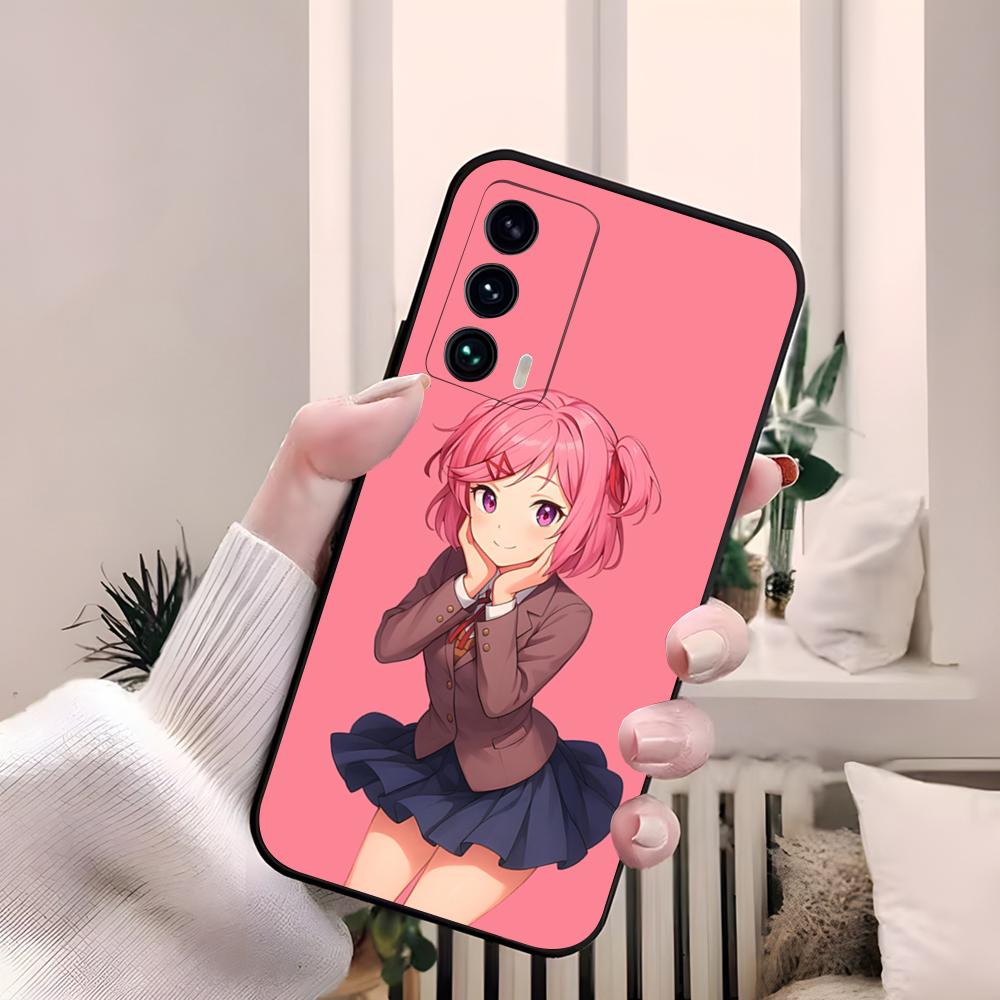 Cartoon Character Natsuki Phone Case For Samsung S26 S25 Edge S24 S23 S22 S21 S20 Ultra Plus Fe A55 56 15 4G 5G Galaxy Silicon C