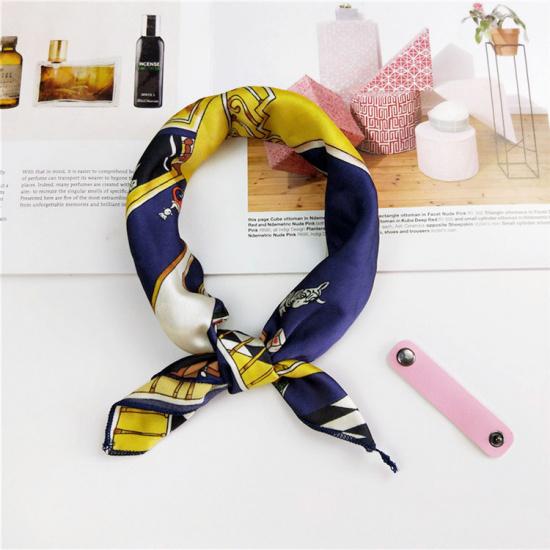 Cotton And Linen Small Square Scarf Silk Scarf Women'S Spring And Autumn New Style Artistic And Versatile Fashionable Temperament Headband Scarf