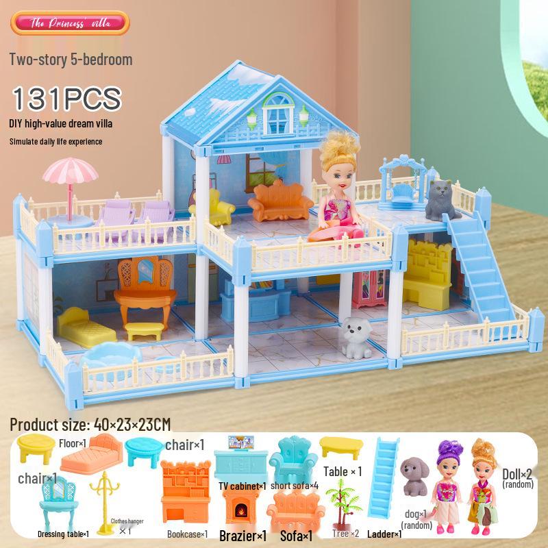 Princess Dream Castle Dollhouse DIY Set for Kids - Perfect Role-Playing Gift for Girls