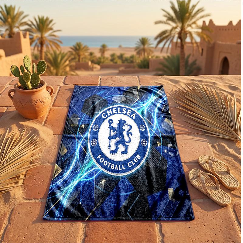 Chelsea FC Print Microfiber Beach Towel Quick Dry Absorbent Large Towel For Beach Swimming Travel