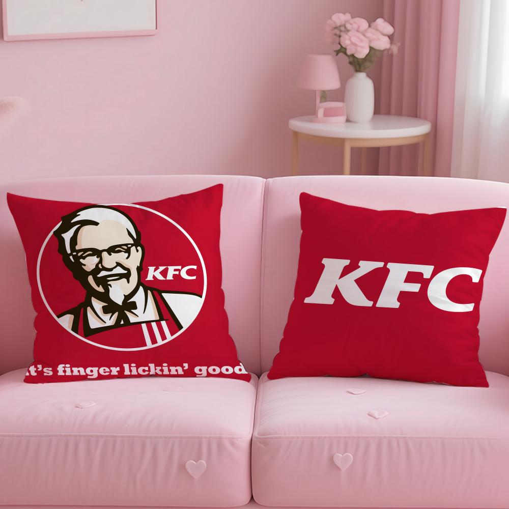 Marchio di fast food Kentucky Fried Chicken Federa Morbida Facile da Lavare Cuscino Versatile per Divano Letto Viaggio e Ufficio