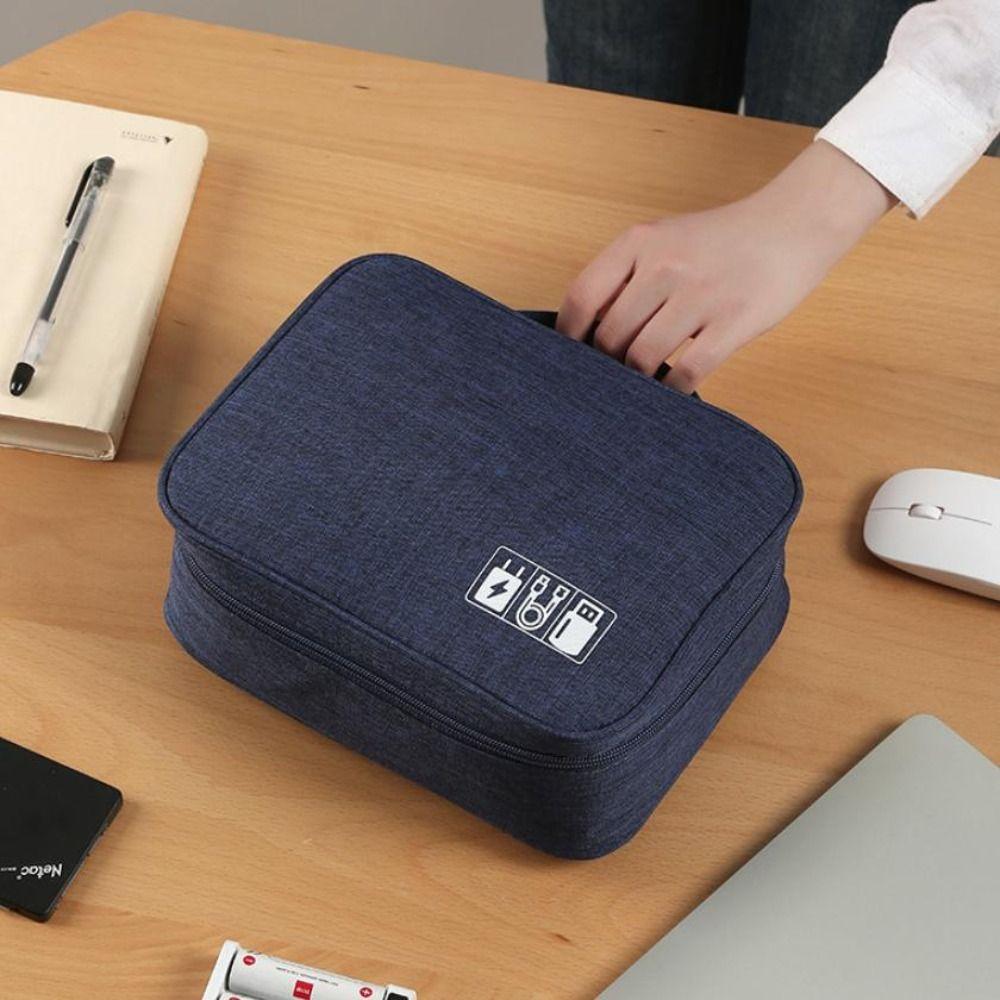Multifunctional Electronic Digital Bag High-capacity Data Cable Organizer  Handbag