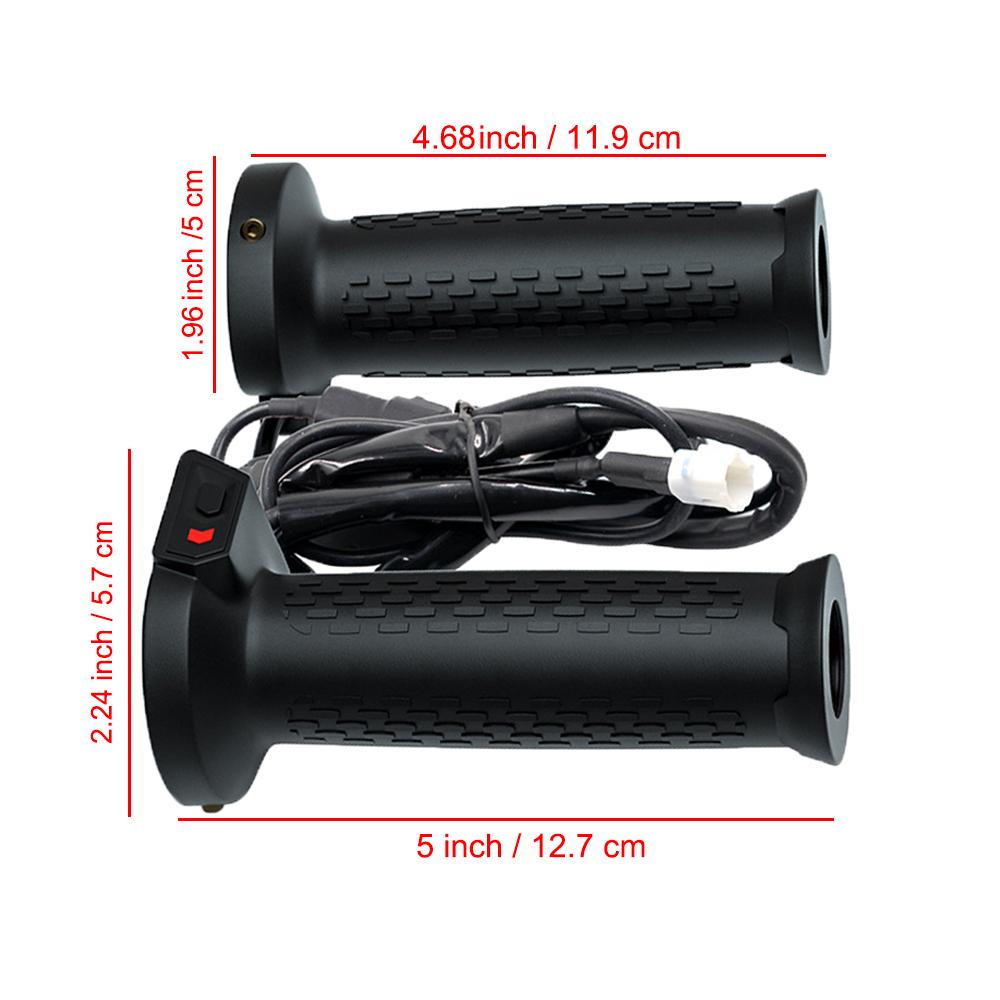 1 set 12V Motorcycle Electric Heated Handle for ATV 5-Gear Heating Handgrips Scooter Grip Heater Bar Warmer Scooter Tuning