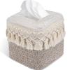 Cotton Thread Minimalist Tissue Box Rustic Roll Holder Storage Rack Toilet Paper Box  Dining Room