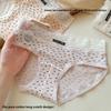 Women's Summer Fresh Small Floral Pure Cotton 10A Antibacterial Extension Crotch Breathable Briefs