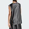adidas Haut sans manches Premium Originals avec logo lettre brodé et color block Tops pour femmes Noir IT9761