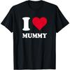 Red Heart I Love Mummy T-Shirt