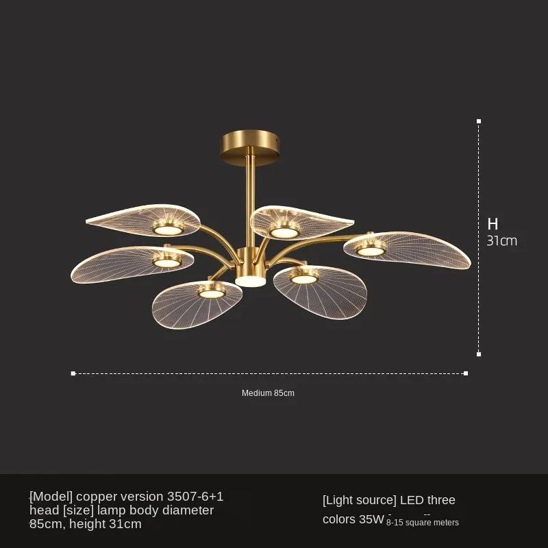 Living Room Ceiling Chandelier Modern Interior Decoration Study Bedroom Pendant Light Dining Room Kitchen Chandelier Led Lamp