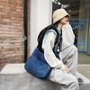 Women Denim Bag Large Capacity Strap Adjustable Crossbody Sling Bag Vintage Messenger Bag Casual Shopper Bag 2024 New