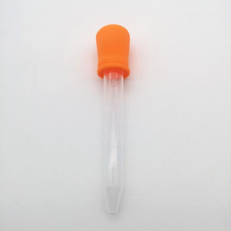 5ml Silikonové kapátko na léky pro miminka s designem proti zalknutí