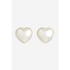 Heart Earrings Gold/White 1201241005