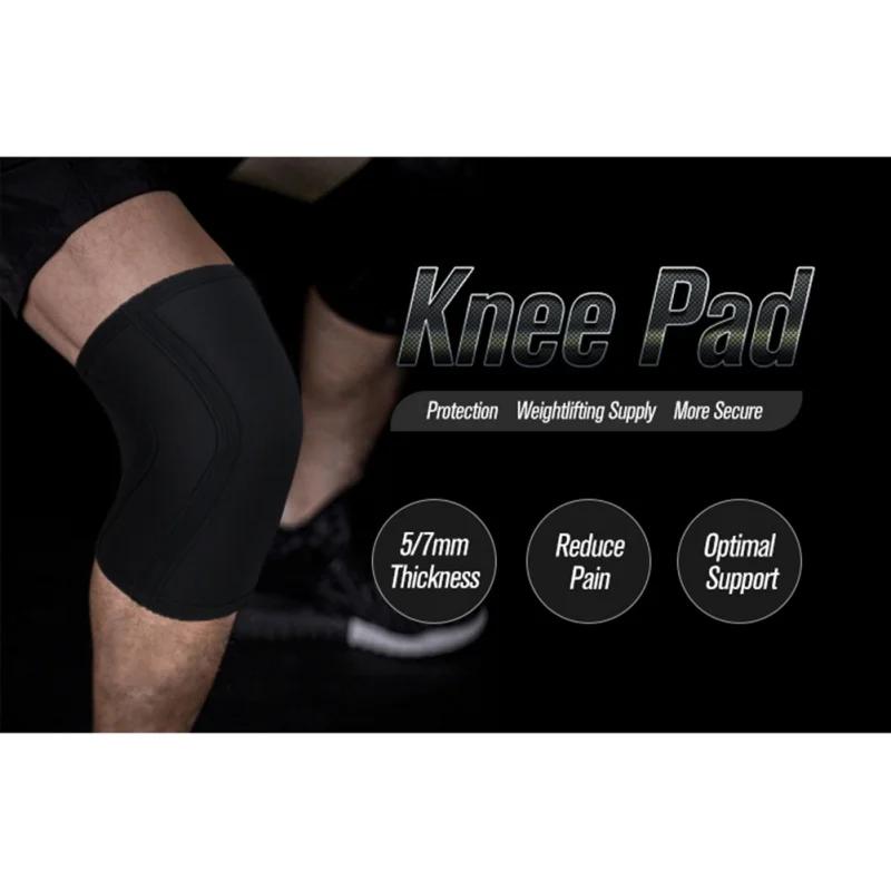 Fitness Gym Training Squats Knee Protector Kneecap Sports Safety 1pc 7mm Compression Neoprene Weightlifting Knee Pads