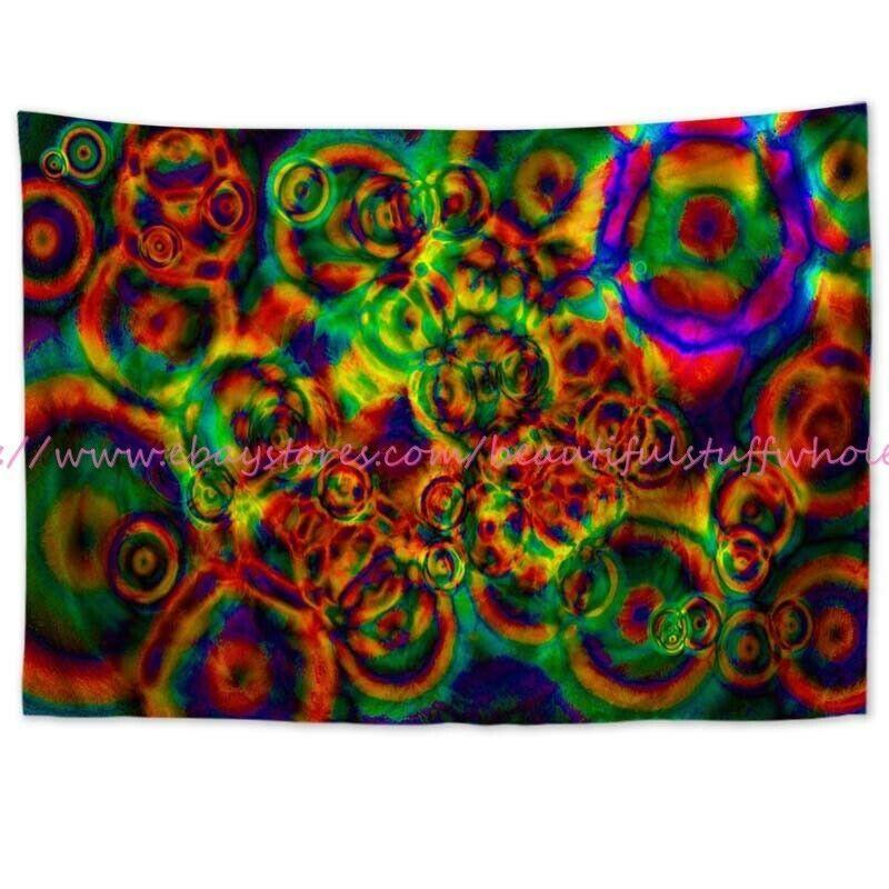 Tapestry Poster of hippie trippy psychedelic art 75x100