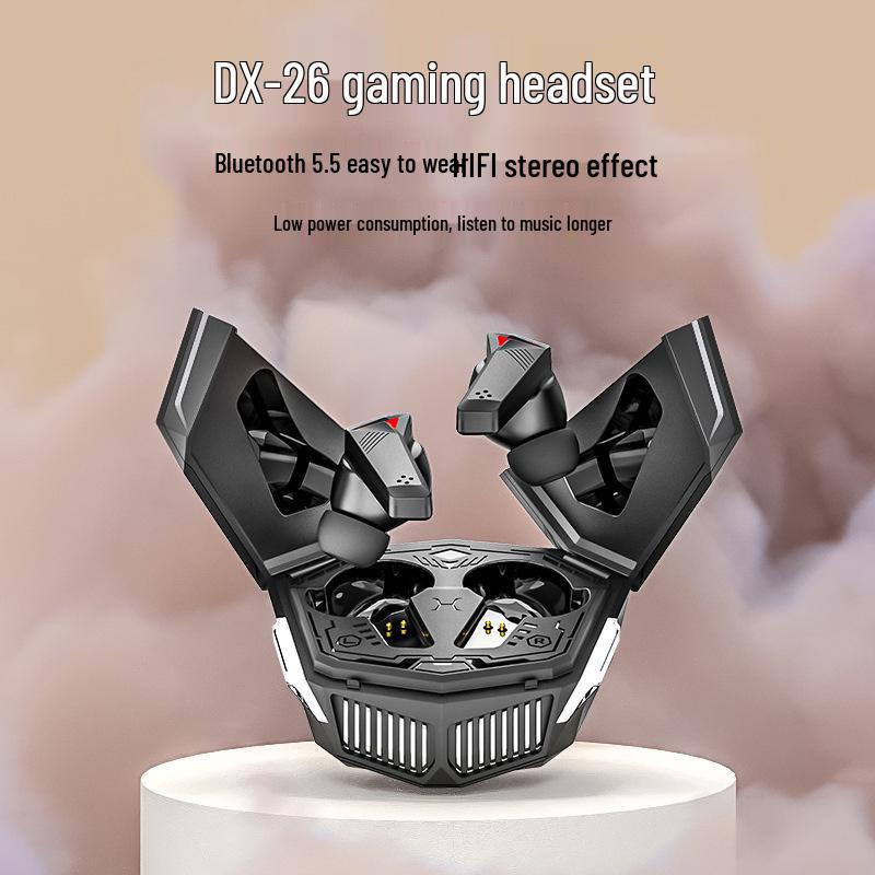 DX-26 Fones de Ouvido Sem Fio Bluetooth TWS Estilo Mecha para eSports