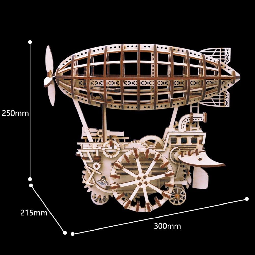 

Robotime Rokr 3D Wooden Puzzle Locomotive Craft Model with Mechanical Gear Toy for Boys Girls Christmas gift