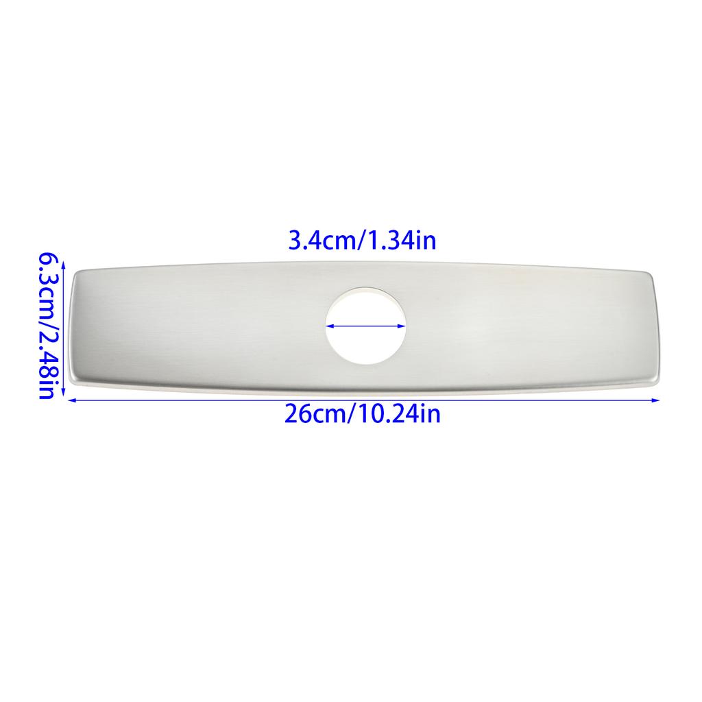 1PC Faucet Cover Plate Stainless Steel Deck Plate for Kitchen Sink Single Hole Bathroom Decorative 1-3 Hole Faucet Hole Cover