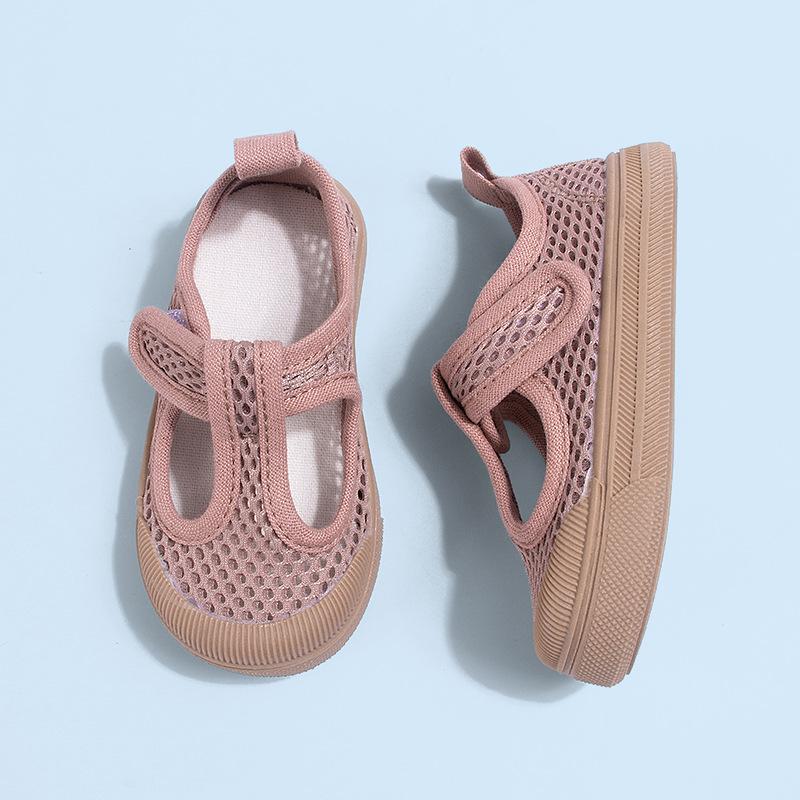

Summer new children s sandals, casual baby soft-soled barefoot shoes with Velcro, cold-adhesive mesh shoes for toddlers and young children 21-30Entire code segment
