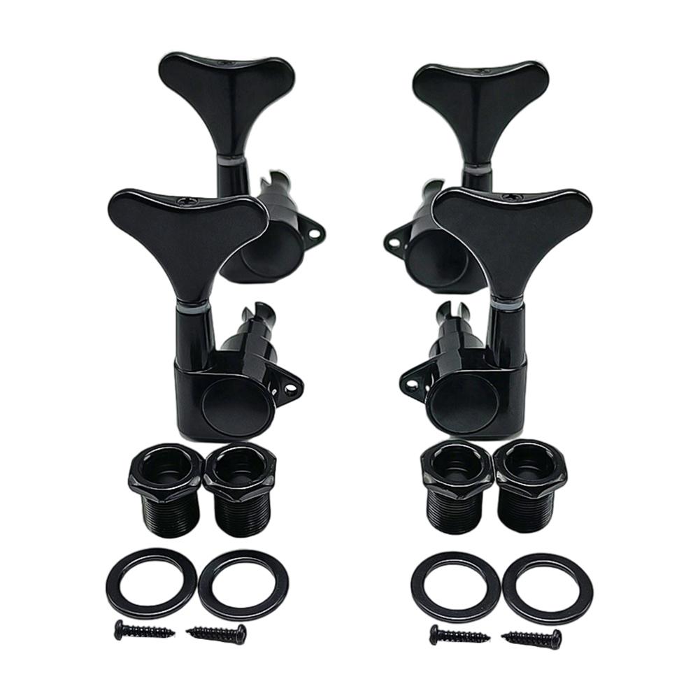 

4Pcs Metal Bass Tuning Peg 2 Left&2 Right Guitar String Tuner Machine Head Knobs Tuning Keys for Acoustic Or Electric Guitar