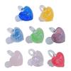 Colorful Glass Wing Heart Shaped Pendant Handmade Necklace Accessories Decorative Jewelry Charm For Everyday Wear