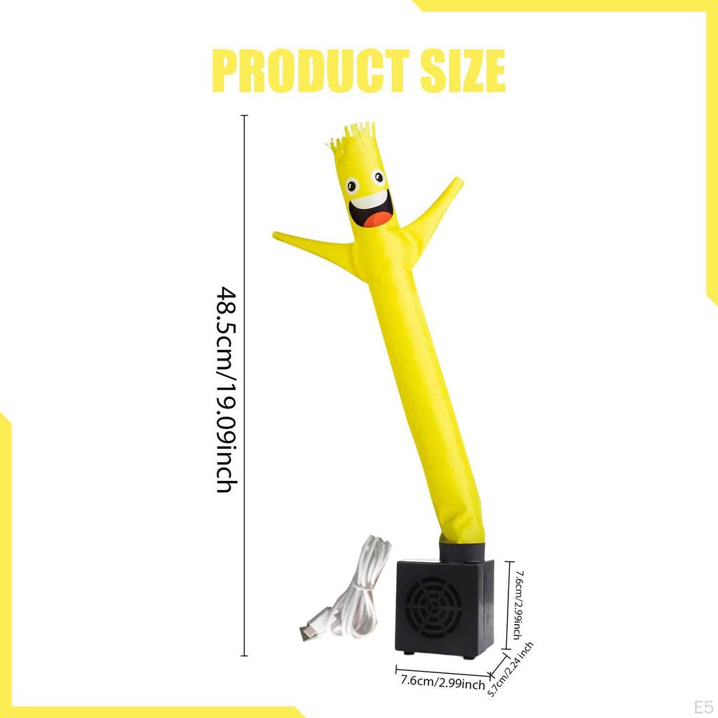 Man Dancing Inflatable Tube Figure USB Air Blower PP Material Tabletop Guy Suitable for Desk