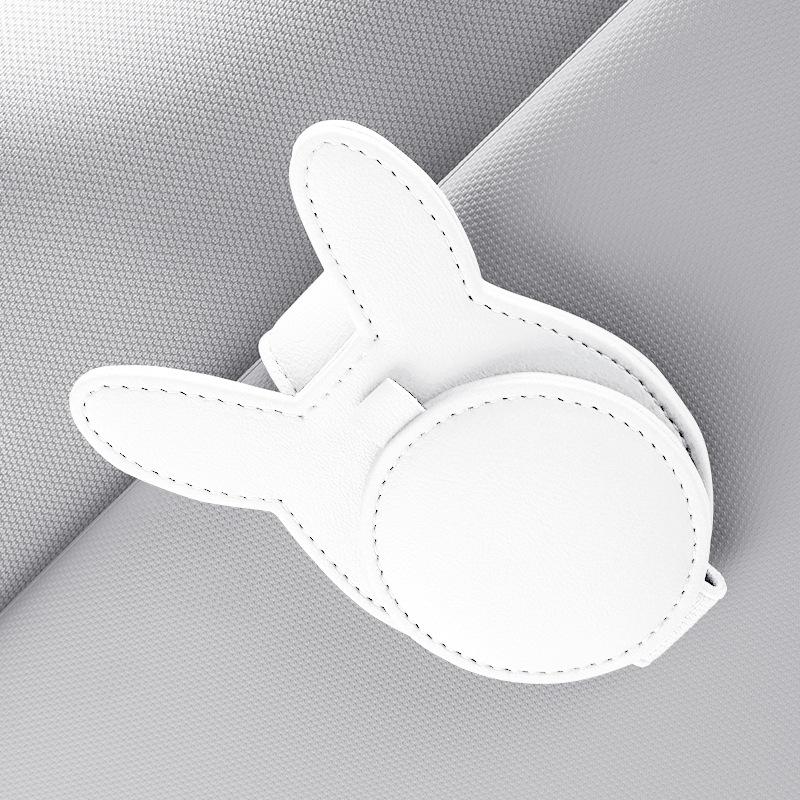 PU Leather Car Sunshade Glasses Clip Multi-functional Sheet Card Bag Sunglasses Storage Creative Ticket Clip