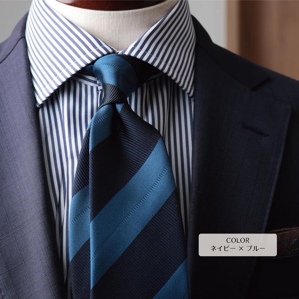 [Y&TAILOR] Necktie, Kyoto Tango-made, 100% Silk, Striped, Brand Name, High-Quality, Made in Japan, Perfect for Weddings and Gifts, Y&TAILOR (Rep &