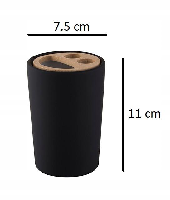 Bisk Umbra Toothbrush Holder Black 1 Pc
