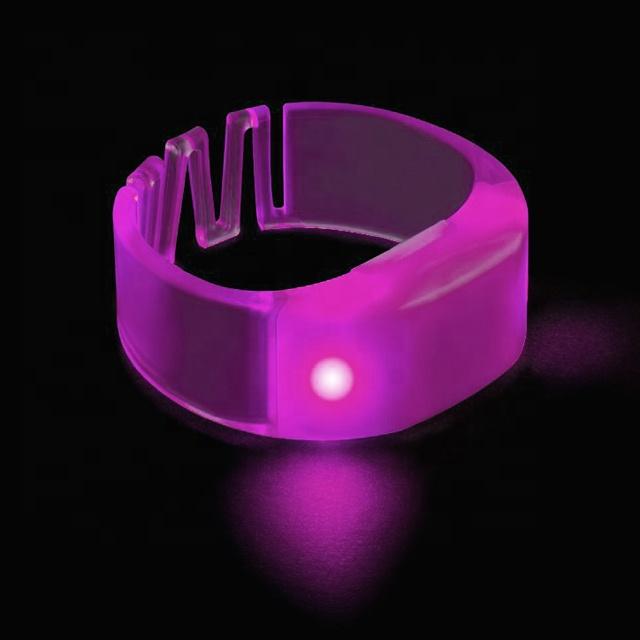 DMX Control Light up Wristband logo Print Event Party Glow Led Bracelet