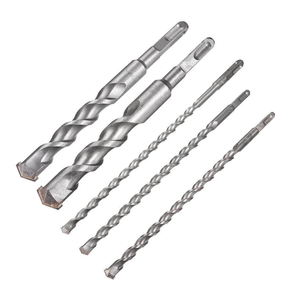 12/14/16/20/22mm Carbide-Tipped Drill Bits Concrete Drilling Rotary Hammer Hollow Square Shank Drill Bit