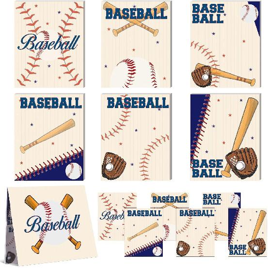 6 Pcs Softball Themed Sticky Notes, Softball Gifts for Daughter Grandaughter Teens Softball Lover, Softball Accessories Stuff, Softball Party Favors, Baseball