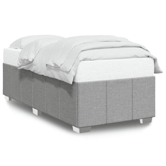 VidaXL Bed Frames Without Mattress Light Grey 90x200 Cm Fabric 3284804