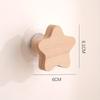 1pcs Wooden Hooks Cute Room Decor Hook Wall Keychain Coat Hook Home Door Wood Hook Hanger Kitchen Accessories Gadget