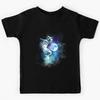 Cat Vibing Meme / Galaxy Cats / Three Cat Moon / CatJAM Kids T-Shirt