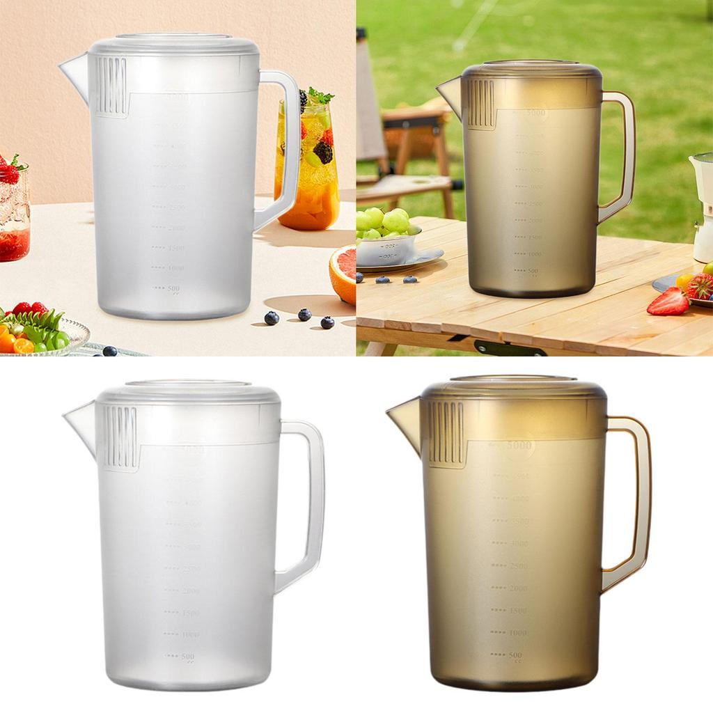 Cold Water Jug Liquid Measure Cup Portable Measuring Pitcher for Flour Juice Tea Shop Hot and Cold Water Baking Accessories