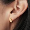 eManco Simple 18K Gold Plated Stainless Steel Earrings for European and American Ladies