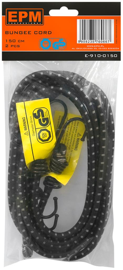 UNIVERSAL ELASTIC TIE 8MM*150CM - E-910-0150