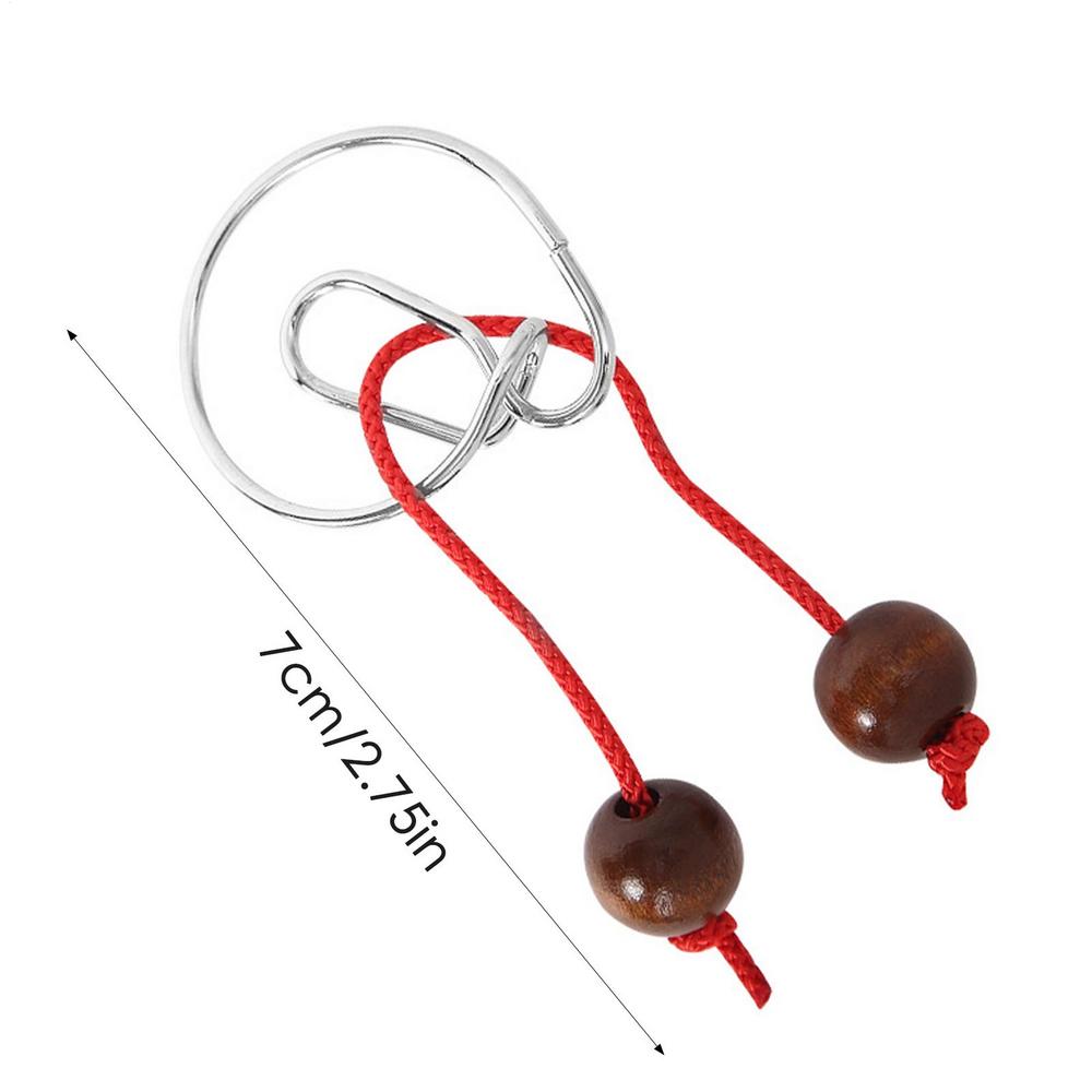 Materials Metal 3D Montessori Puzzle Wire Mind Brain Teaser Puzzles For Children Adults Anti-Stress Reliever Toys Kids Gifts
