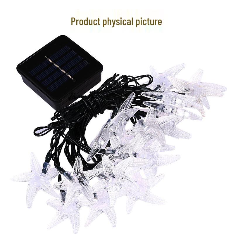Starfish Solar String Lights – Outdoor Waterproof Decoration for Gardens, Balconies, and Courtyards