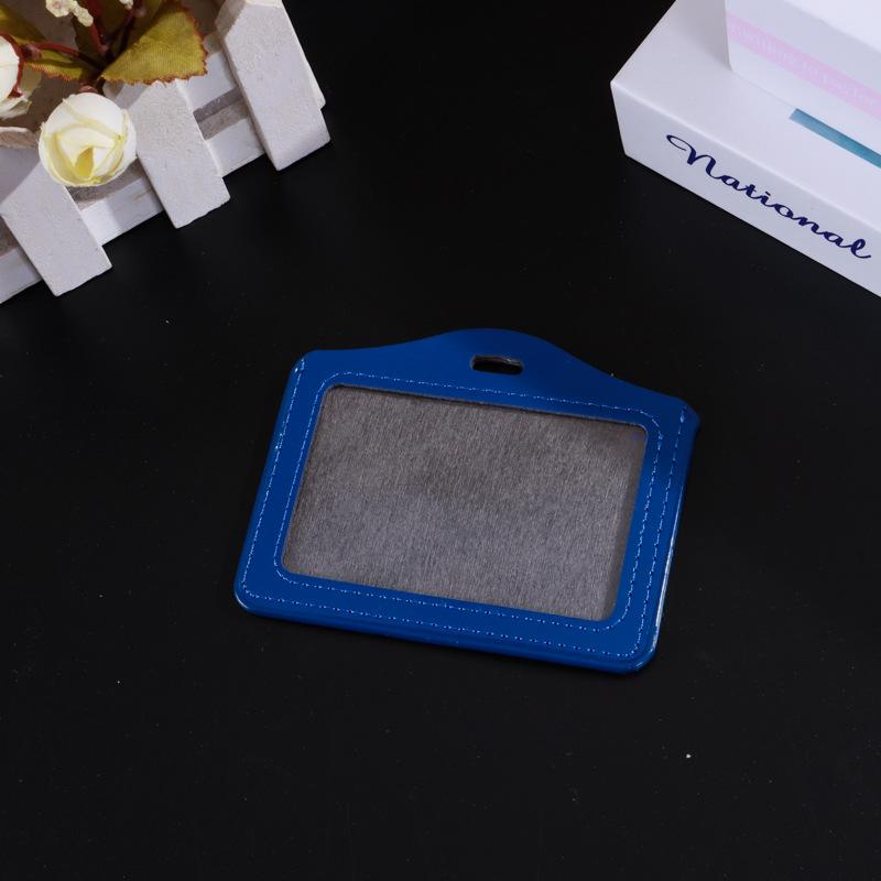 

Transparent Credit ID Bank Card Holder Acrylic Photocard Photo Case Organizer Cartoon Key Chain Pendant Passport Pocket Sleeve синий