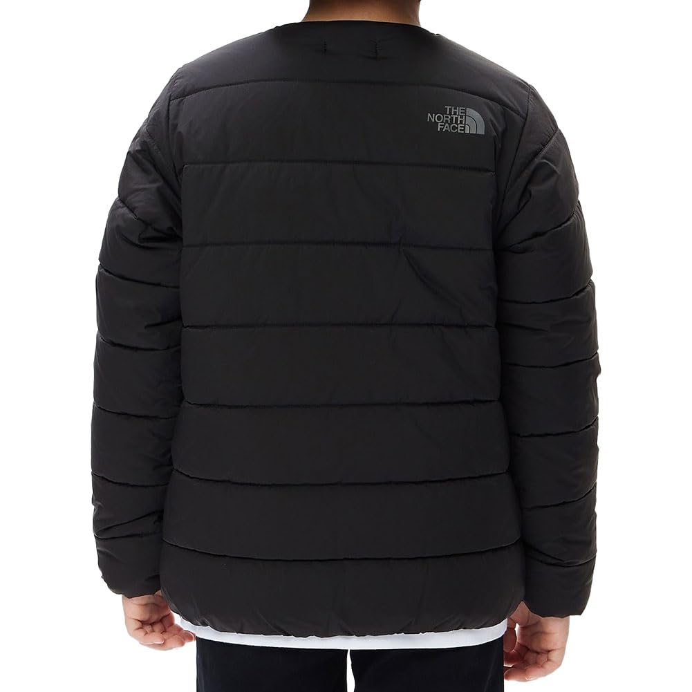 The North Face Micro Zephyr and Size 120 Kids' Cardigan, Unisex, Lightweight, Warm, Cold-Weather, Black,