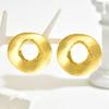 European and American Women's Earrings Niche Light Luxury High-end Circle Hollow Design Earrings Retro