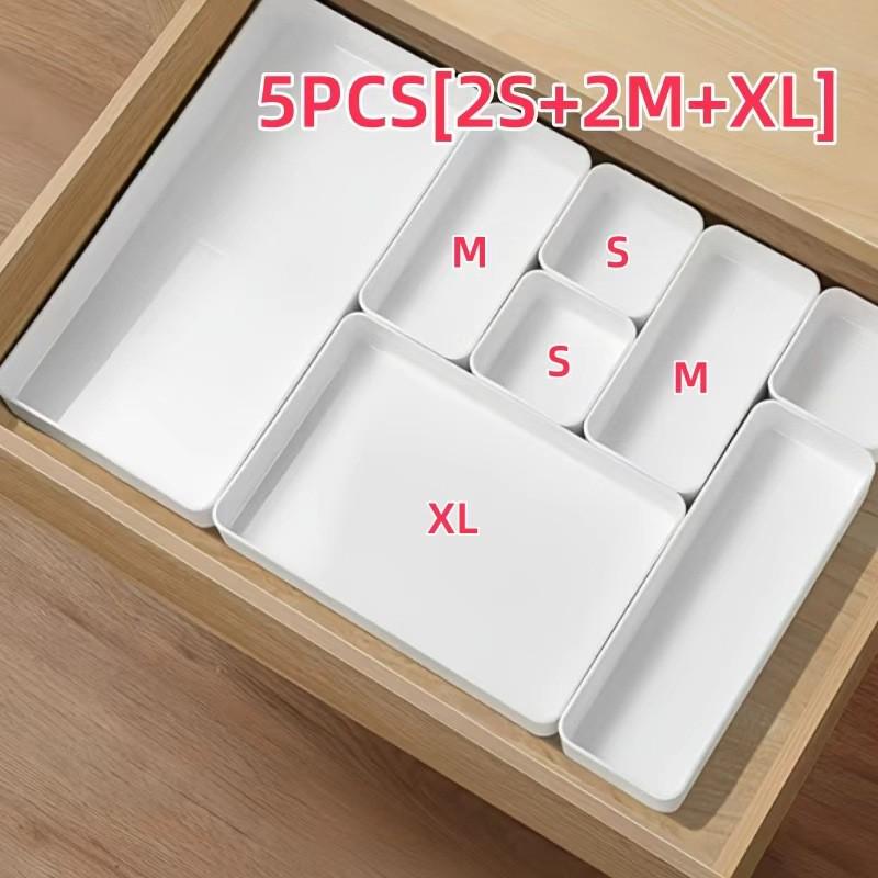 Multi-Compartment Drawer Organizer for Desk and Cosmetics