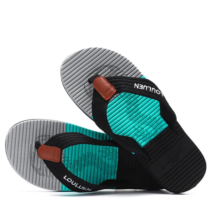 Summer men's flip-flops men slippers casual clip drags men's beach shoes outside pinch slippers