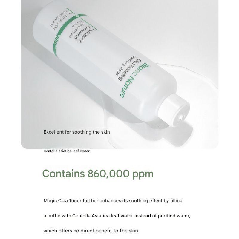 Blanc Nature Cica Toner Large Size 300ml – Soothing & Hydrating Facial Toner
