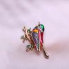 KNIKOO Europe and the United States Women Bird Brooch Drip Oil Pin Fashion Wild Brooch