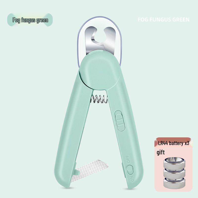 LED Light Pet Nail Clippers with Bloodline Indicator and Nail Grinder 17.5*8*4